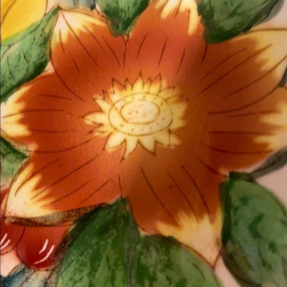 AUTUMN ~COLORED Porcelain Ceramic 2-sided DISH - Picture 6 of 14